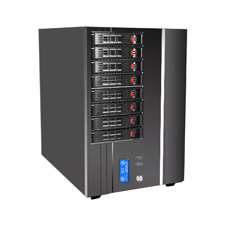 High Performance 8 Bay NAS Server Case for SMBs