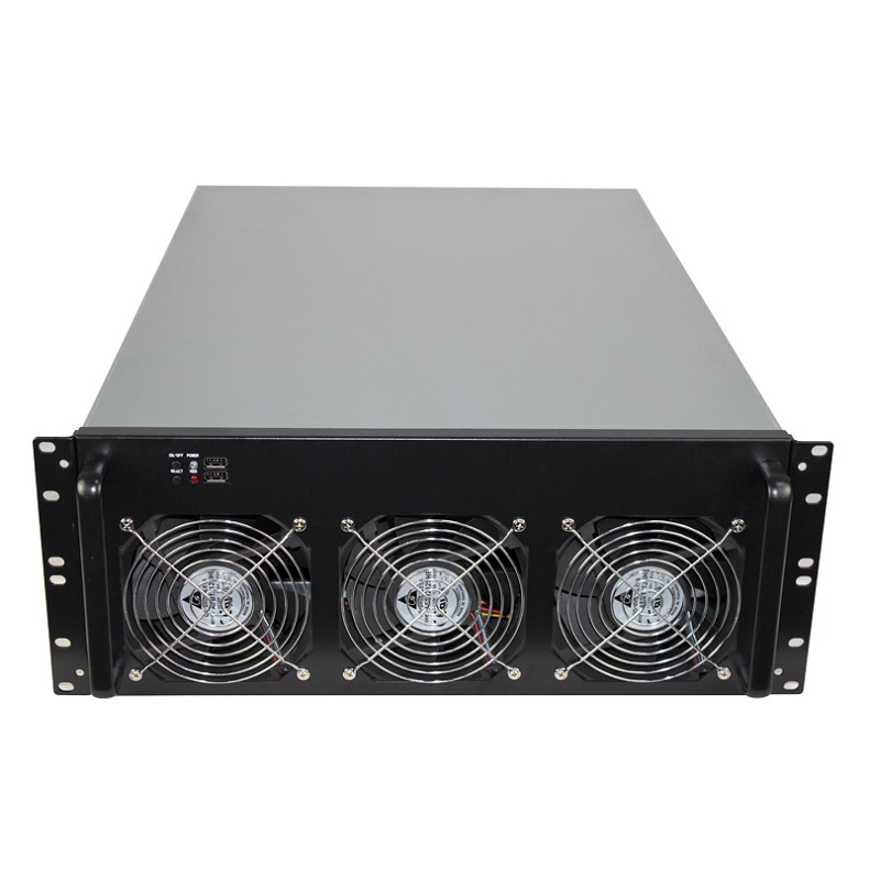 4U rackmount industrial mining machine adapter 6 GPU 8 GPU for ETH BTC Ethereum Mining Frame Rig Chassis