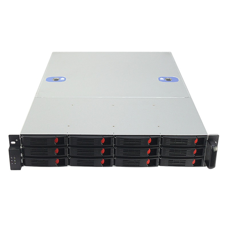 2U rackmount 12 bays Server Chassis 19" hot-swap micro-atx SGCC case 12 bay server case 2u rackmount chassis