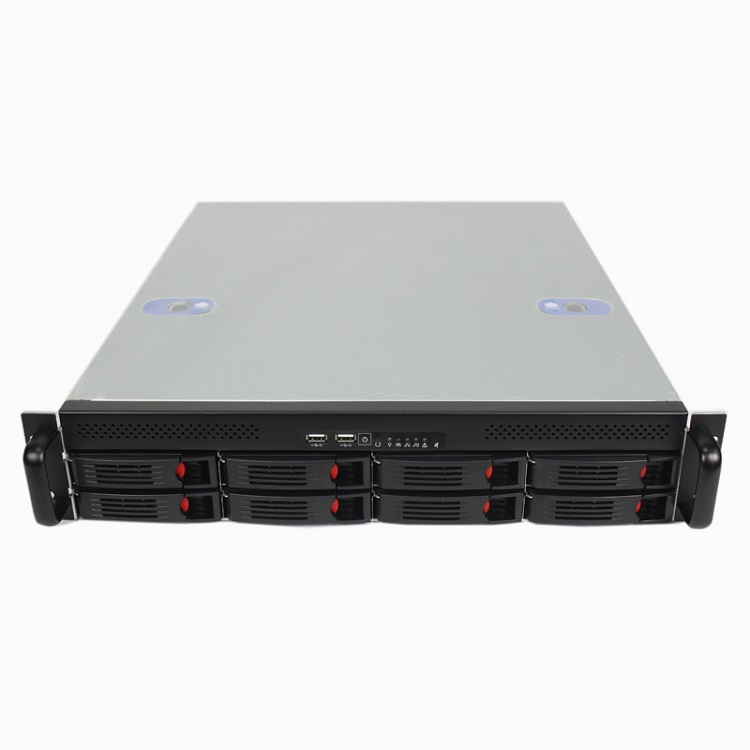 2U Rackmount Server Case Chassis With 8Bay Hot-Swappable SATA/SAS Server Case