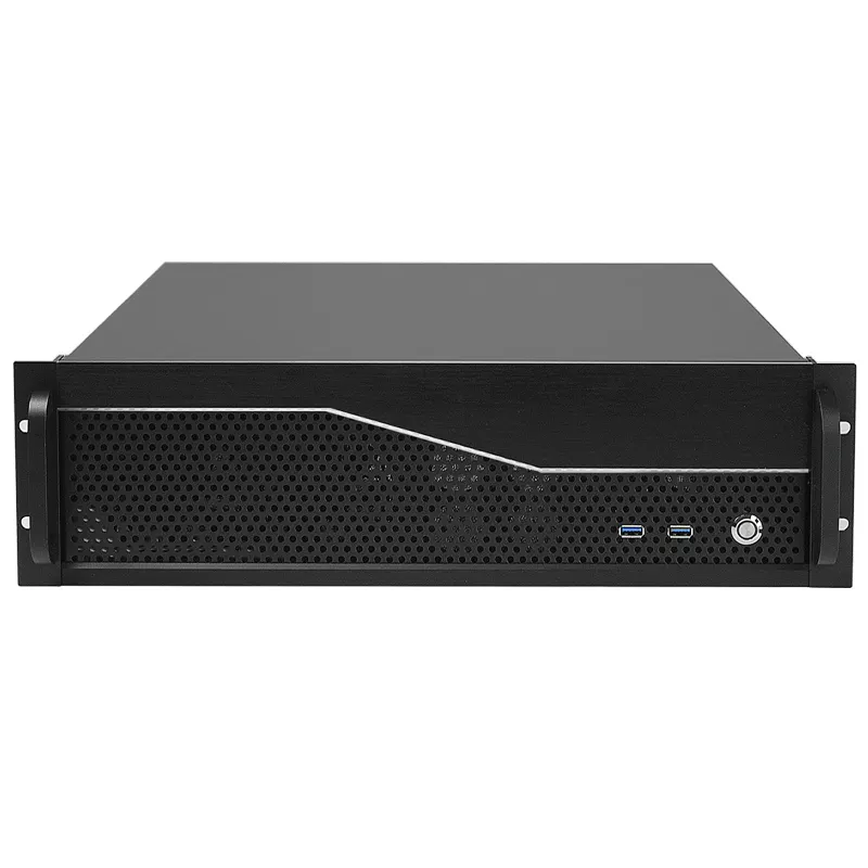 Aluminum 19 inch 3u short atx server case 2u 1+1 redundant PSU support